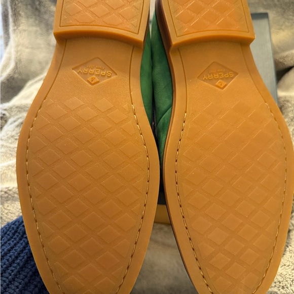 Sperry Gold Cup Exeter Men\'s in Kelly Green, Blue, and Ivory Loafers main image 13